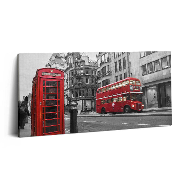 Print pe pânză 140x70 Autobuz american istoric pe stradă