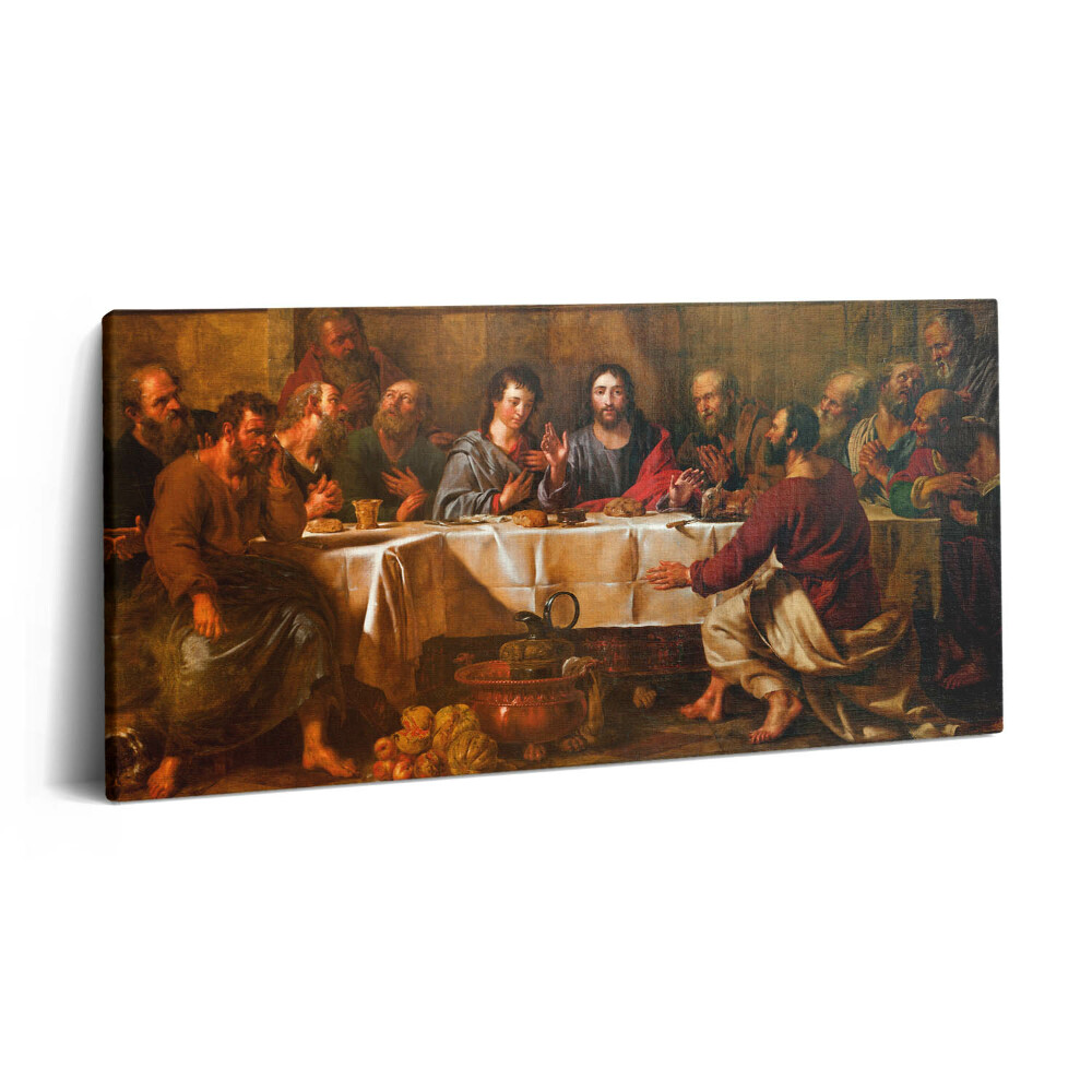 Print pe pânză 140x70 Cina cea de Taină a Apostolilor Iisus