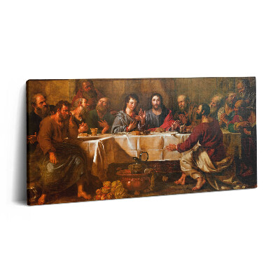 Print pe pânză 140x70 Cina cea de Taină a Apostolilor Iisus