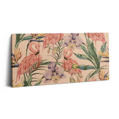 Print pe pânză 140x70 Flori tropicale în stil boho