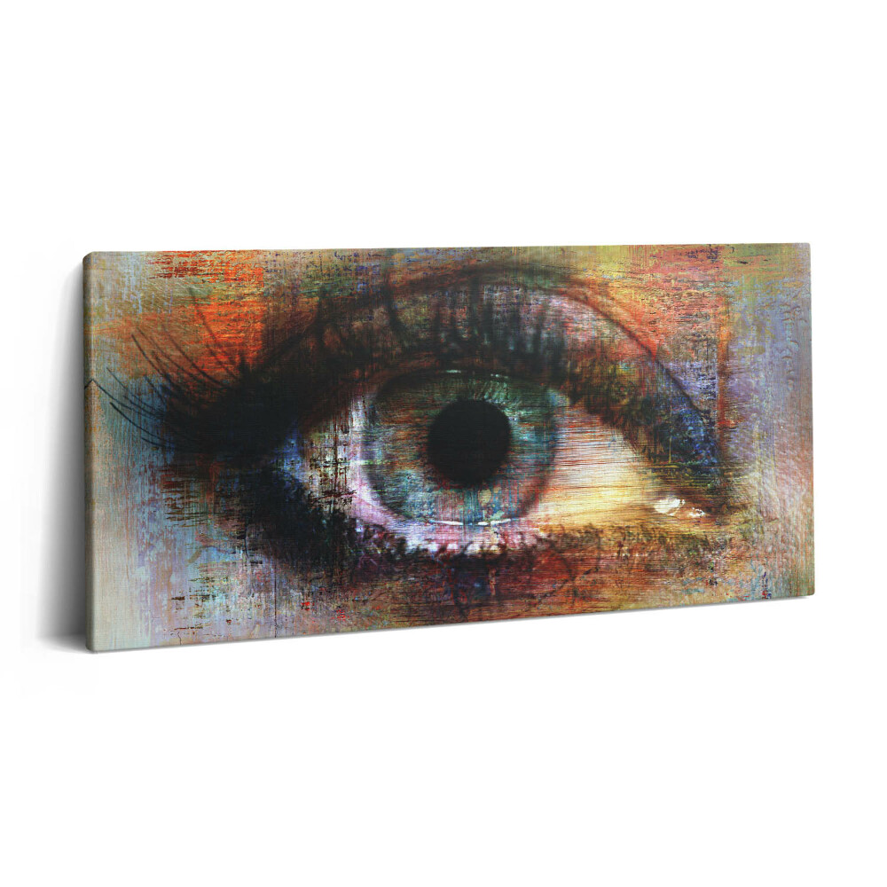 Print pe pânză 140x70 Artă stradală - Ochi texturat