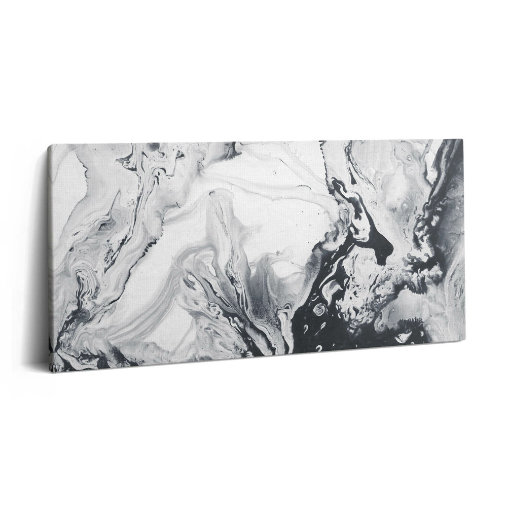 Print pe pânză 140x70 Abstractizare cu cerneală - Marble Ink