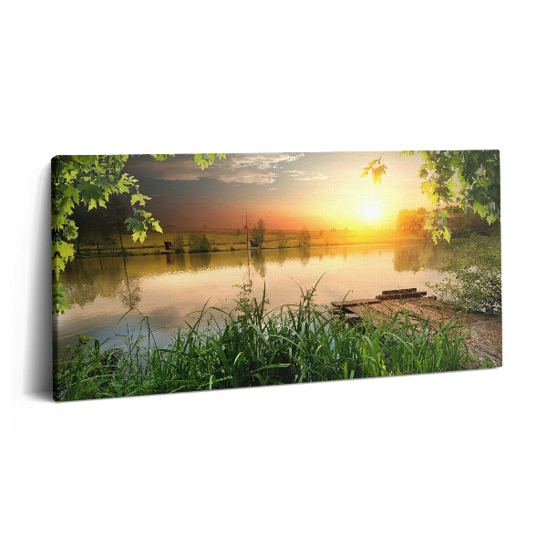 Print pe pânză 140x70 Apus de soare într-o zi de vară