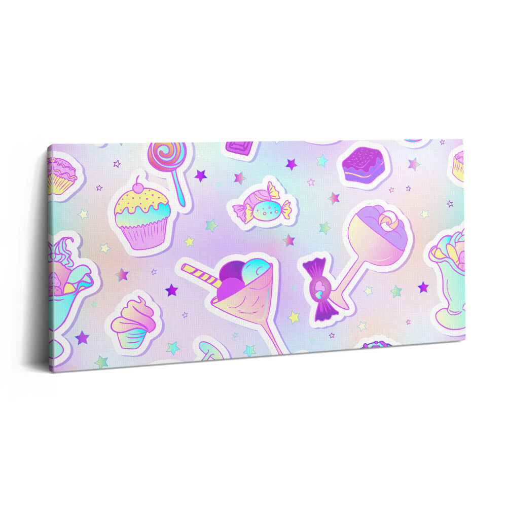 Print pe pânză 140x70 Fursecuri cu înghețată