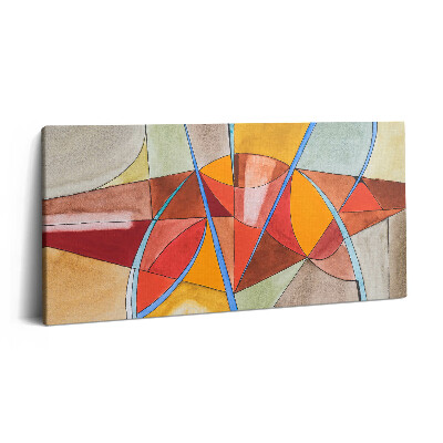 Print pe pânză 140x70 Artă - Vitralii portocalii