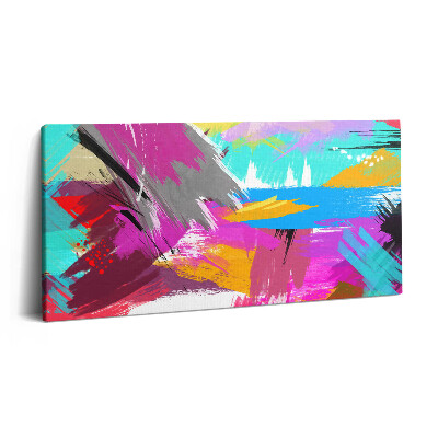 Print pe pânză 140x70 Tușe abstracte de pensulă