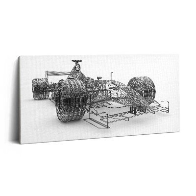 Print pe pânză 140x70 Designul tehnic al mașinii de F1