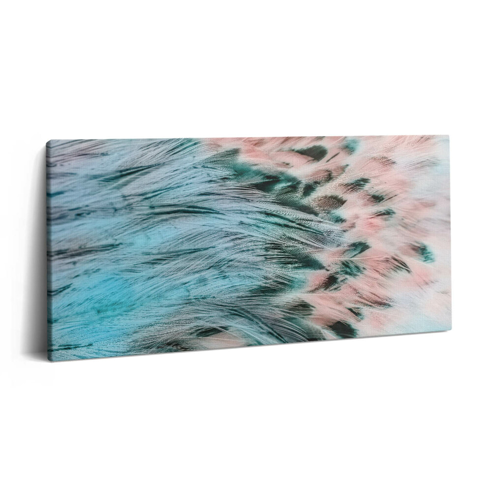 Print pe pânză 140x70 Pene colorate