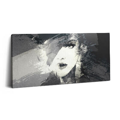 Print pe pânză 140x70 Femeie în stil acuarelă