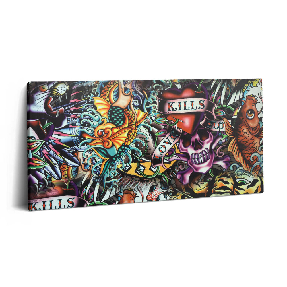 Print pe pânză 140x70 Tatuaje graffiti