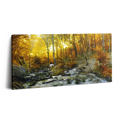 Print pe pânză 140x70 pădure de toamnă