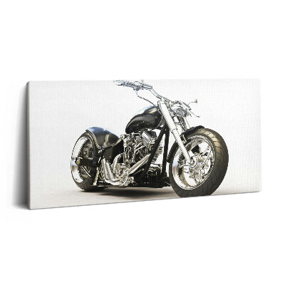Print pe pânză 140x70 Motocicletă neagră
