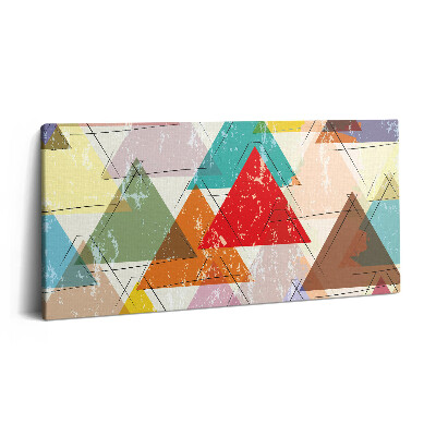 Print pe pânză 140x70 Model geometric triunghiular