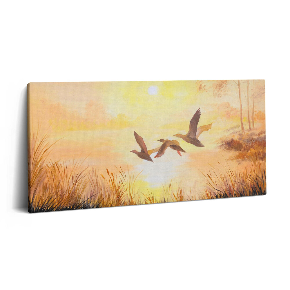 Print pe pânză 140x70 Macarale la apus