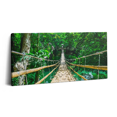 Print pe pânză 140x70 Un pod în pădurea din Filipine