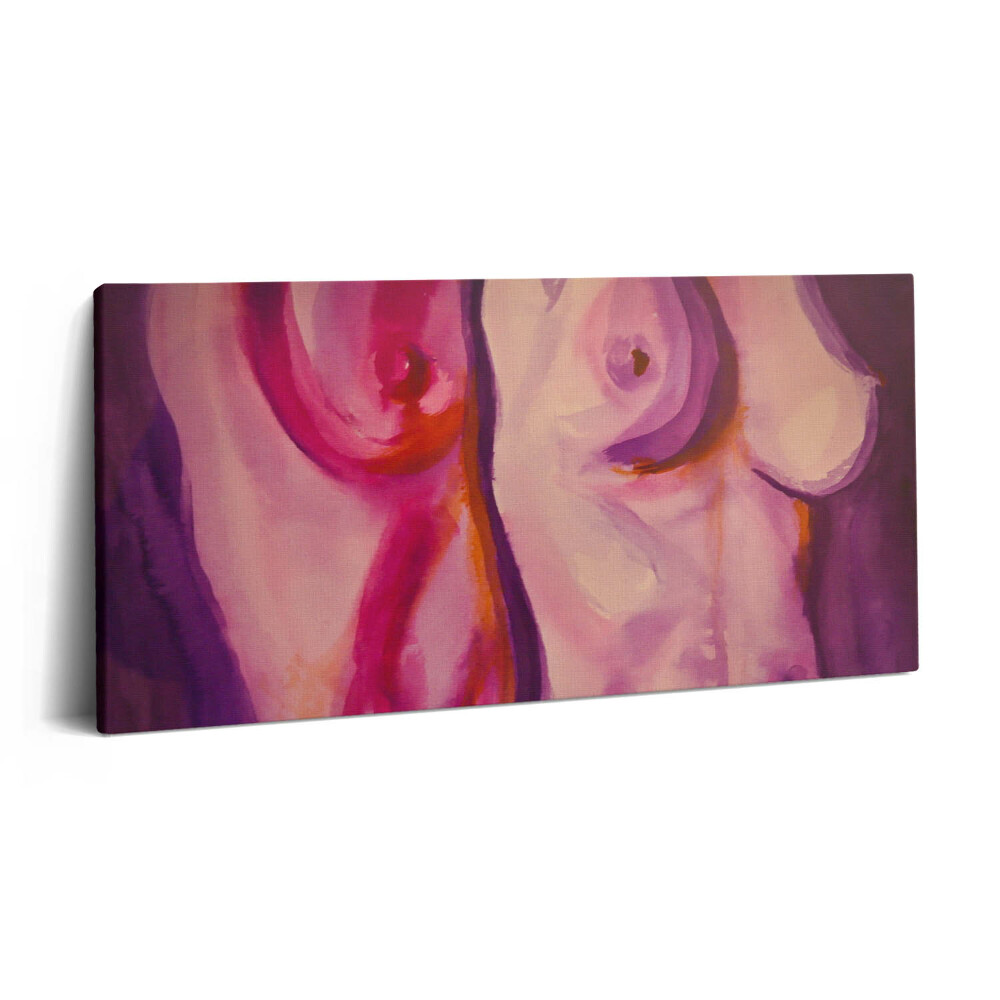 Print pe pânză 140x70 Pictura corpului și a sânilor feminini