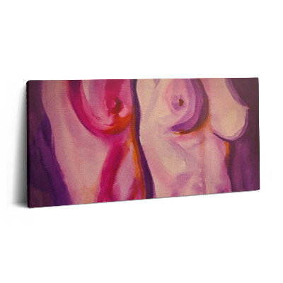 Print pe pânză 140x70 Pictura corpului și a sânilor feminini