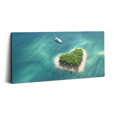 Print pe pânză 140x70 Insula Inimii