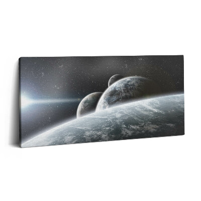 Print pe pânză 140x70 Spațiu și planete