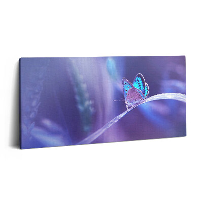 Print pe pânză 140x70 Fluture pe iarbă