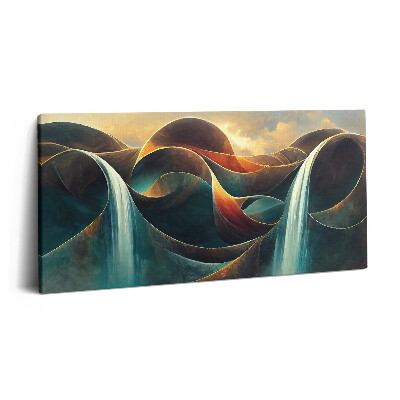 Print pe pânză 140x70 Cascadă curgătoare fundal