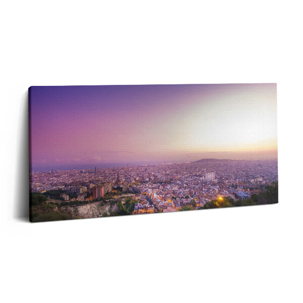 Print pe pânză 140x70 Buncărele El Carmel din Barcelona