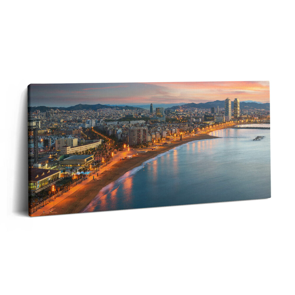 Print pe pânză 140x70 Plaja de Est a Barcelonei