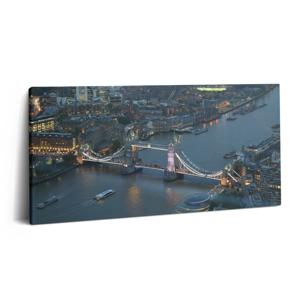 Print pe pânză 140x70 Tower Bridge în Londra noaptea