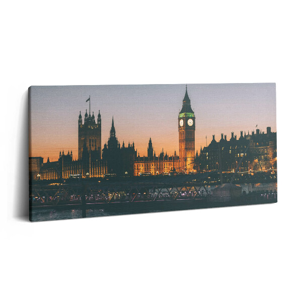 Print pe pânză 140x70 Podul Turnului Big Ben Londra