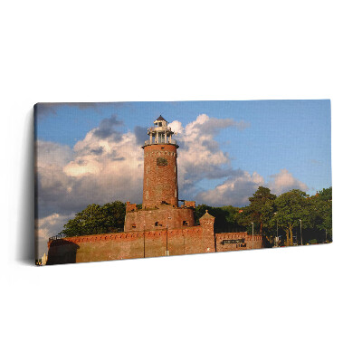 Print pe pânză 140x70 Far în Kołobrzeg Polonia