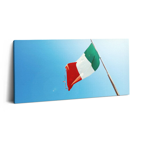 Print pe pânză 140x70 steagul italian