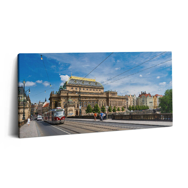 Print pe pânză 140x70 Teatrul Național din Praga
