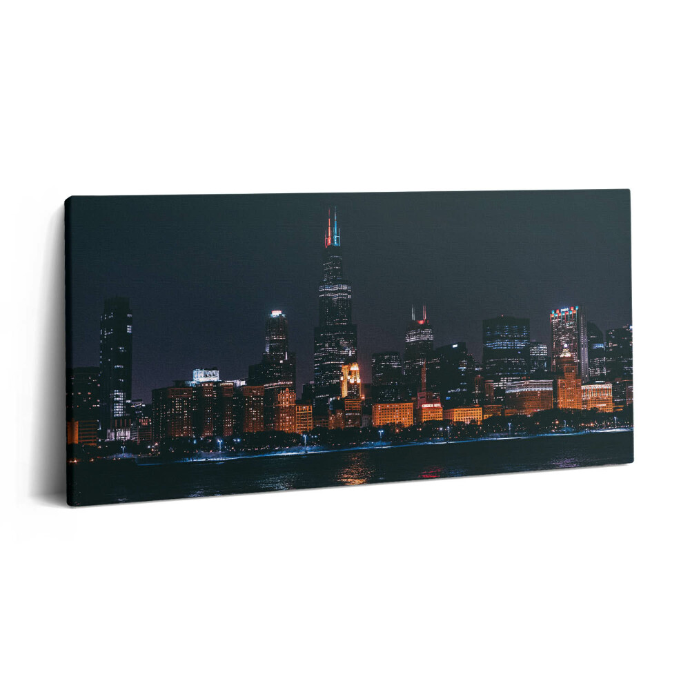Print pe pânză 140x70 Peisaj urban Chicago