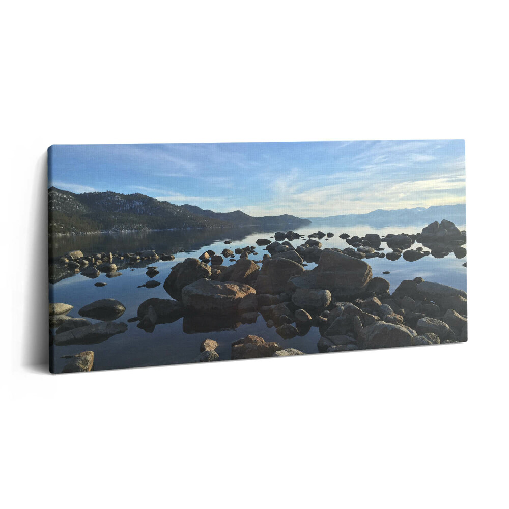 Print pe pânză 140x70 Pietre sub un cer înnorat