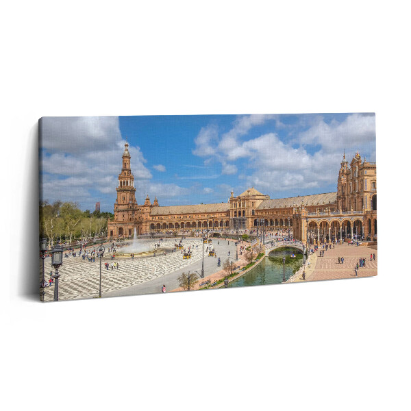 Print pe pânză 140x70 Plaza de España din Sevilla