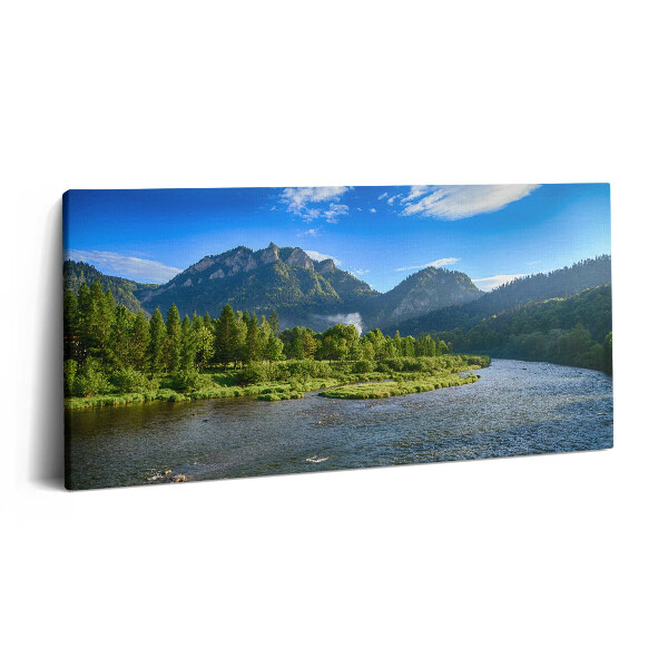 Print pe pânză 140x70 Cotul Dunajec din Munții Pieniny