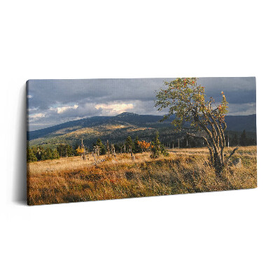 Print pe pânză 140x70 Karkonosze în toamnă