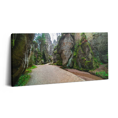 Print pe pânză 140x70 Orașul rock din Republica Cehă