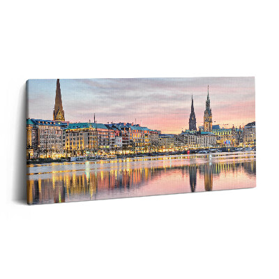 Print pe pânză 140x70 Alster în Hamburg