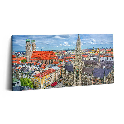 Print pe pânză 140x70 Primăria de pe Marienplatz din München