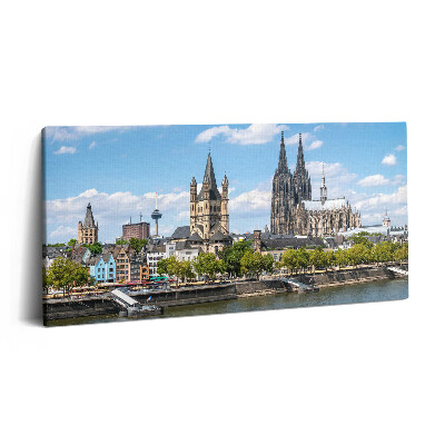 Print pe pânză 140x70 Panorama din Köln