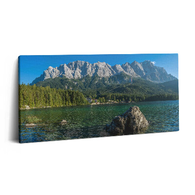 Print pe pânză 140x70 Vârful Zugspitze din Germania
