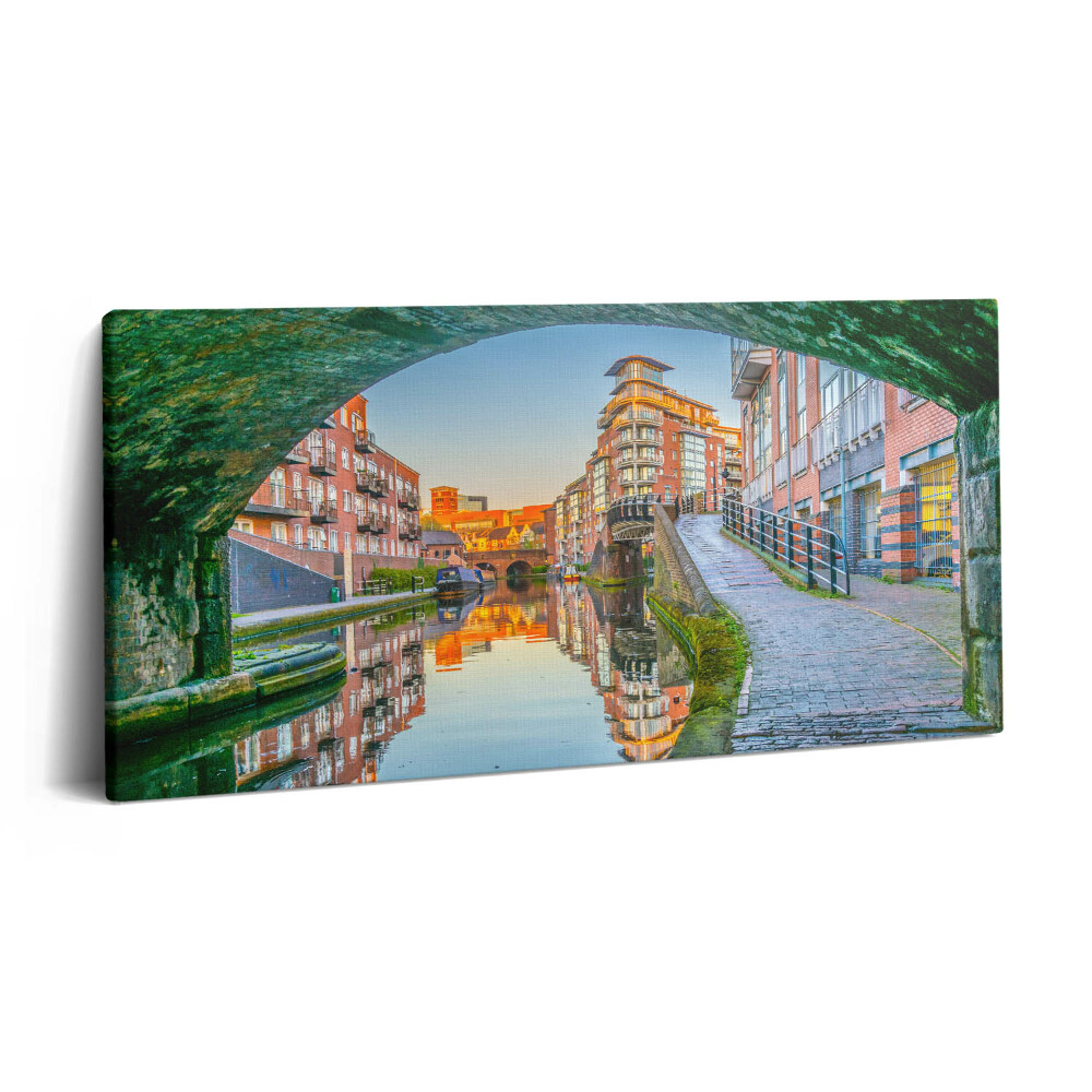 Print pe pânză 140x70 Apus de soare în Birmingham, Anglia