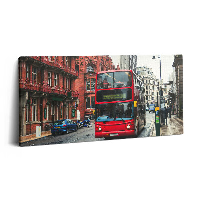 Print pe pânză 140x70 Autobuz în Birmingham, Marea Britanie