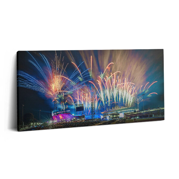 Print pe pânză 140x70 Anul Nou în Birmingham