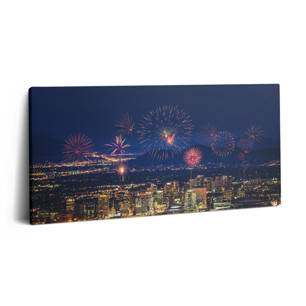Print pe pânză 140x70 Orașul Phoenix noaptea