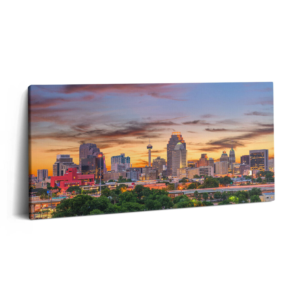 Print pe pânză 140x70 San Antonio la apus