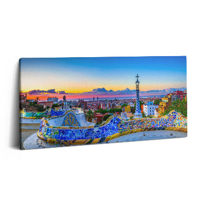 Print pe pânză 140x70 Panoramă a orașului Spania