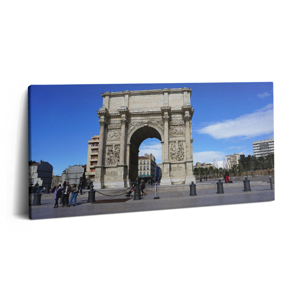 Print pe pânză 140x70 Arcul de Triumf din Marsilia, Franța