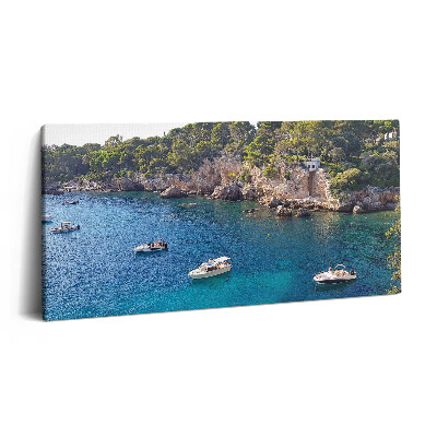 Print pe pânză 140x70 Peisaj în Capul d'Antibes